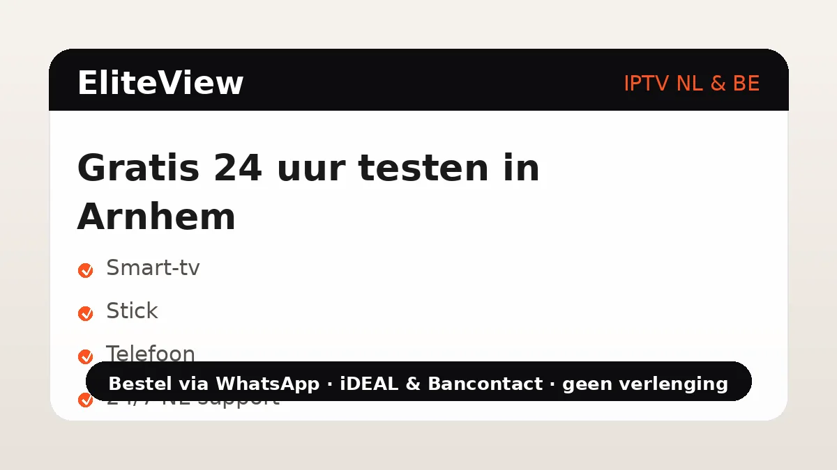 IPTV Arnhem aanvragen en installeren in drie stappen