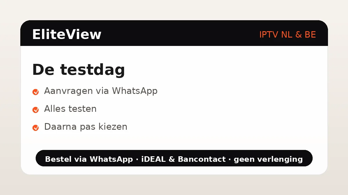 IPTV gratis proberen stappenplan: aanvragen, installeren en testen