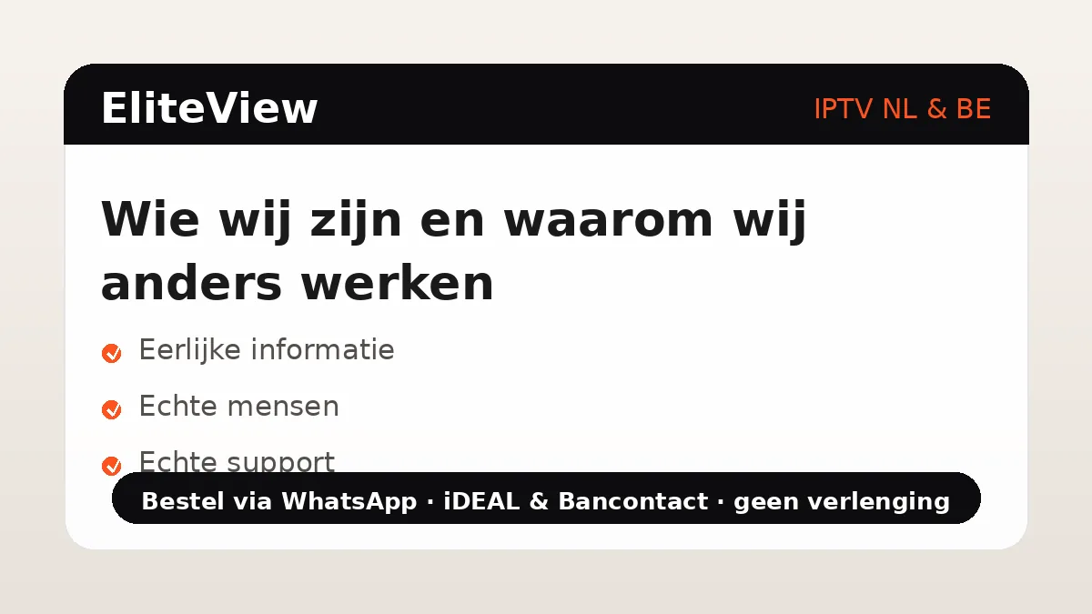 Over ons en onze aanpak: eerlijk, bereikbaar en transparant